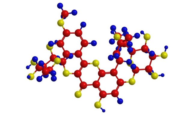 Molecular structure of icariin - commonly used in Chinese herbal medicine