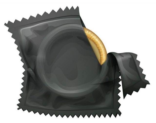 Illustration of a condom